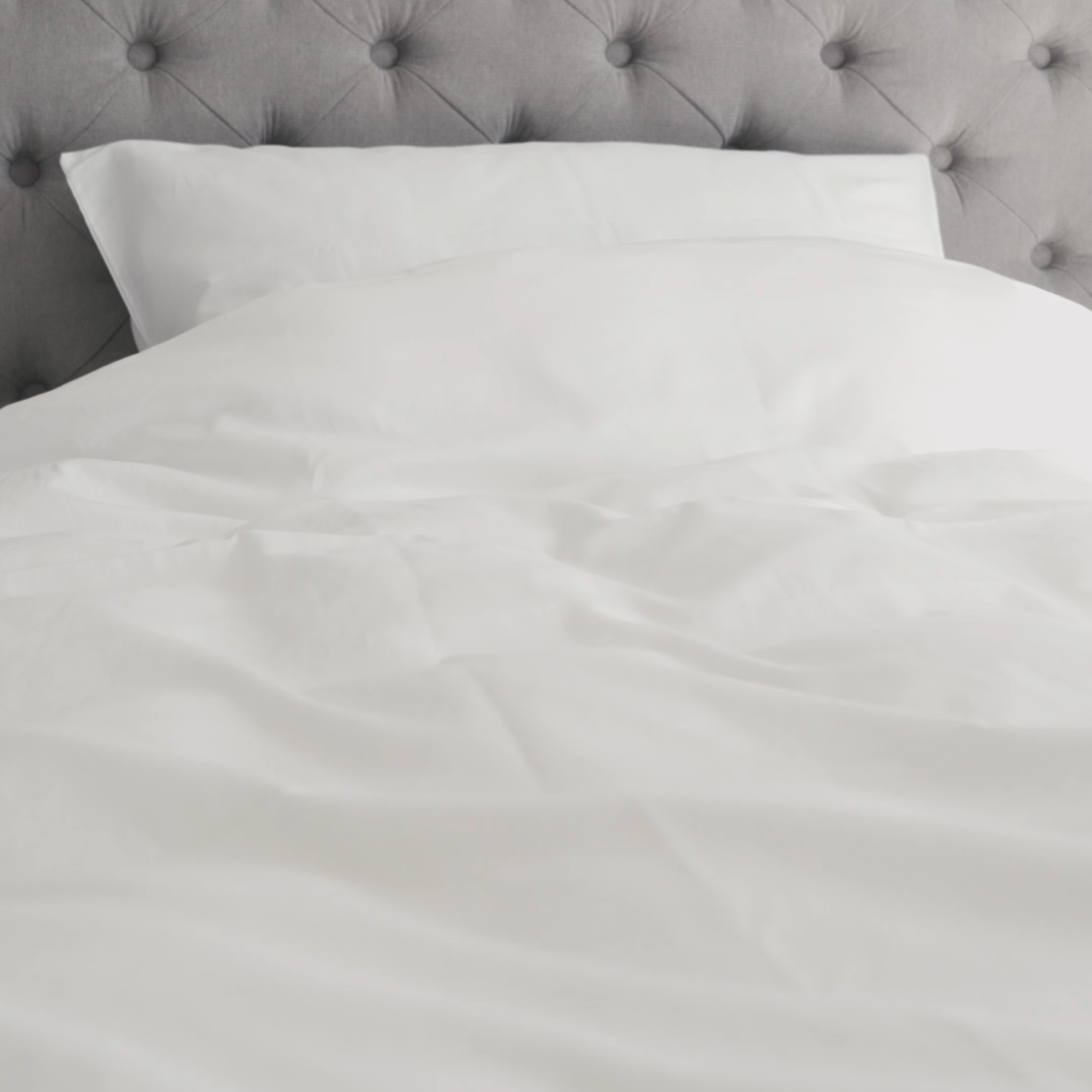 LELA premium Deckenbezug mit Fußtasche - grau