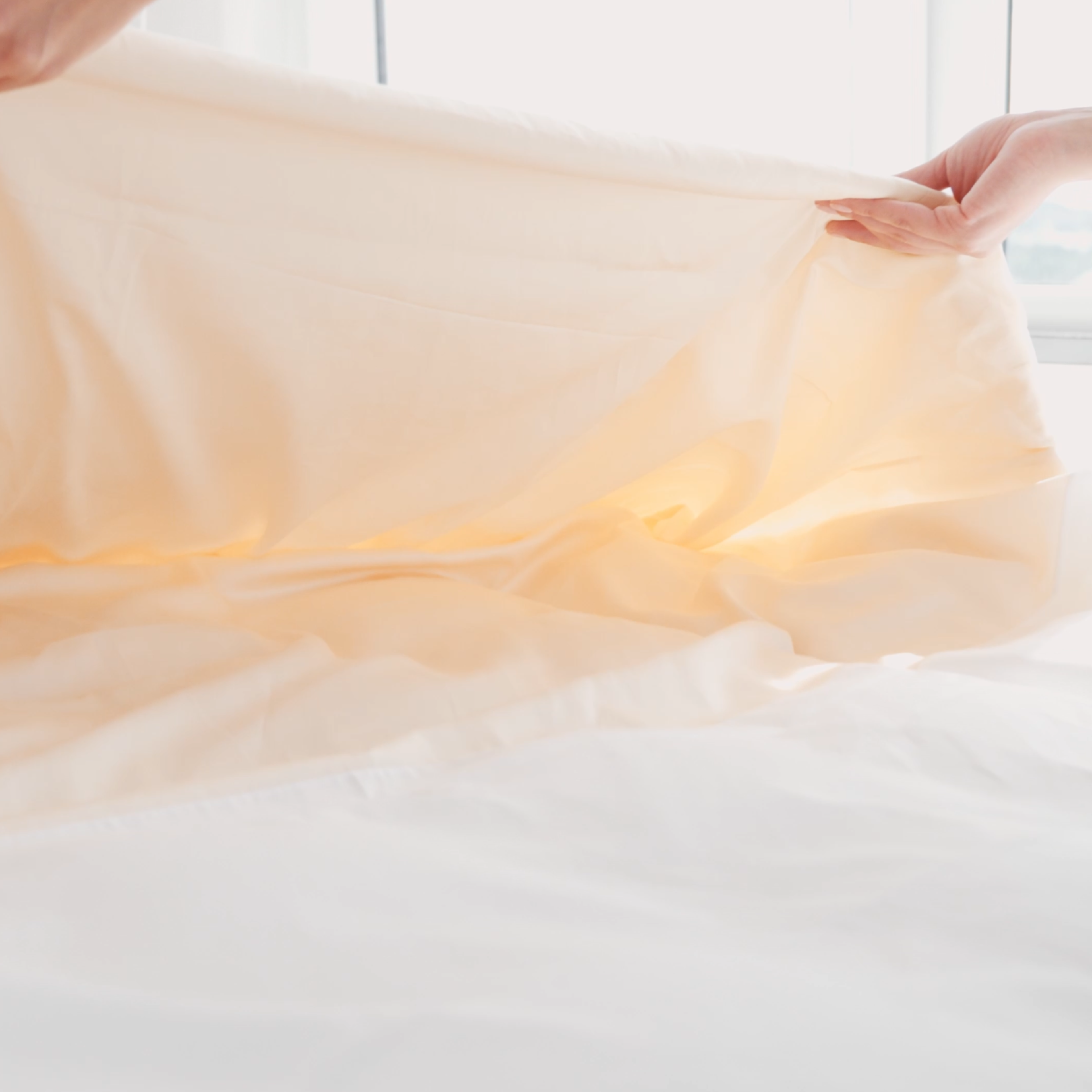 LELA SLEEP SET - LELA Bettdecke & Deckenbezug (ohne Kissenbezug), weiß/grau