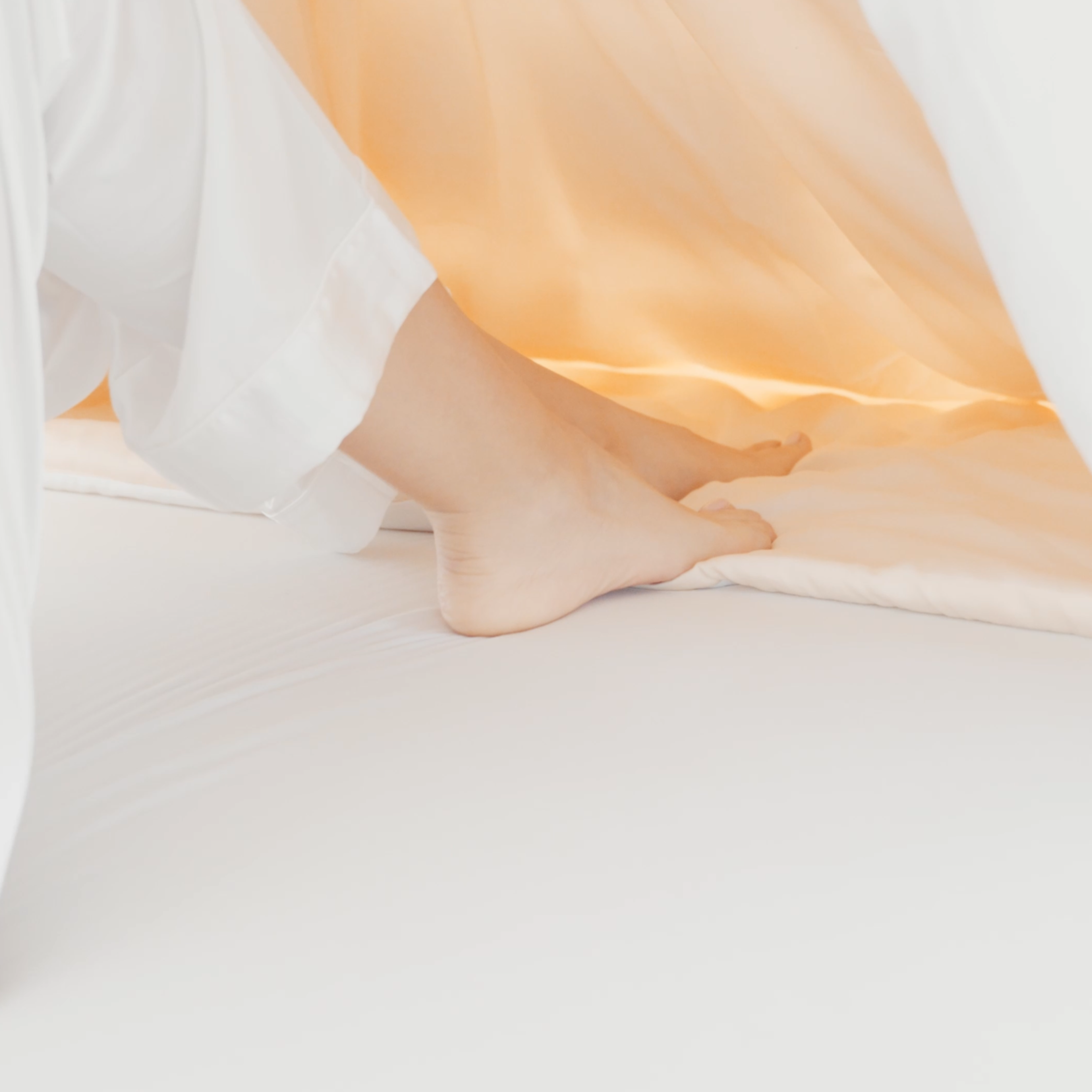 LELA premium Deckenbezug mit Fußtasche - grau