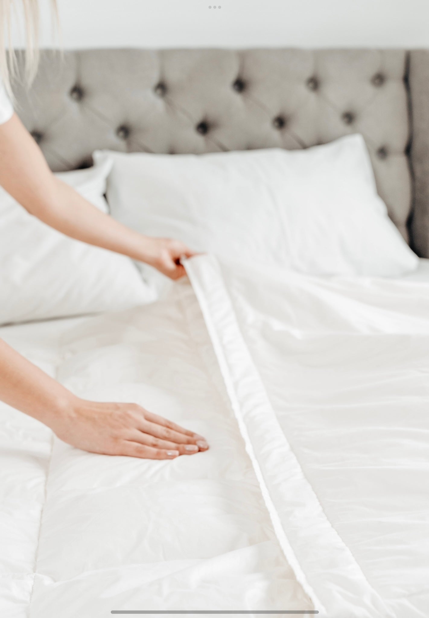 LELA Daunenbettdecke mit Fußtasche Medium